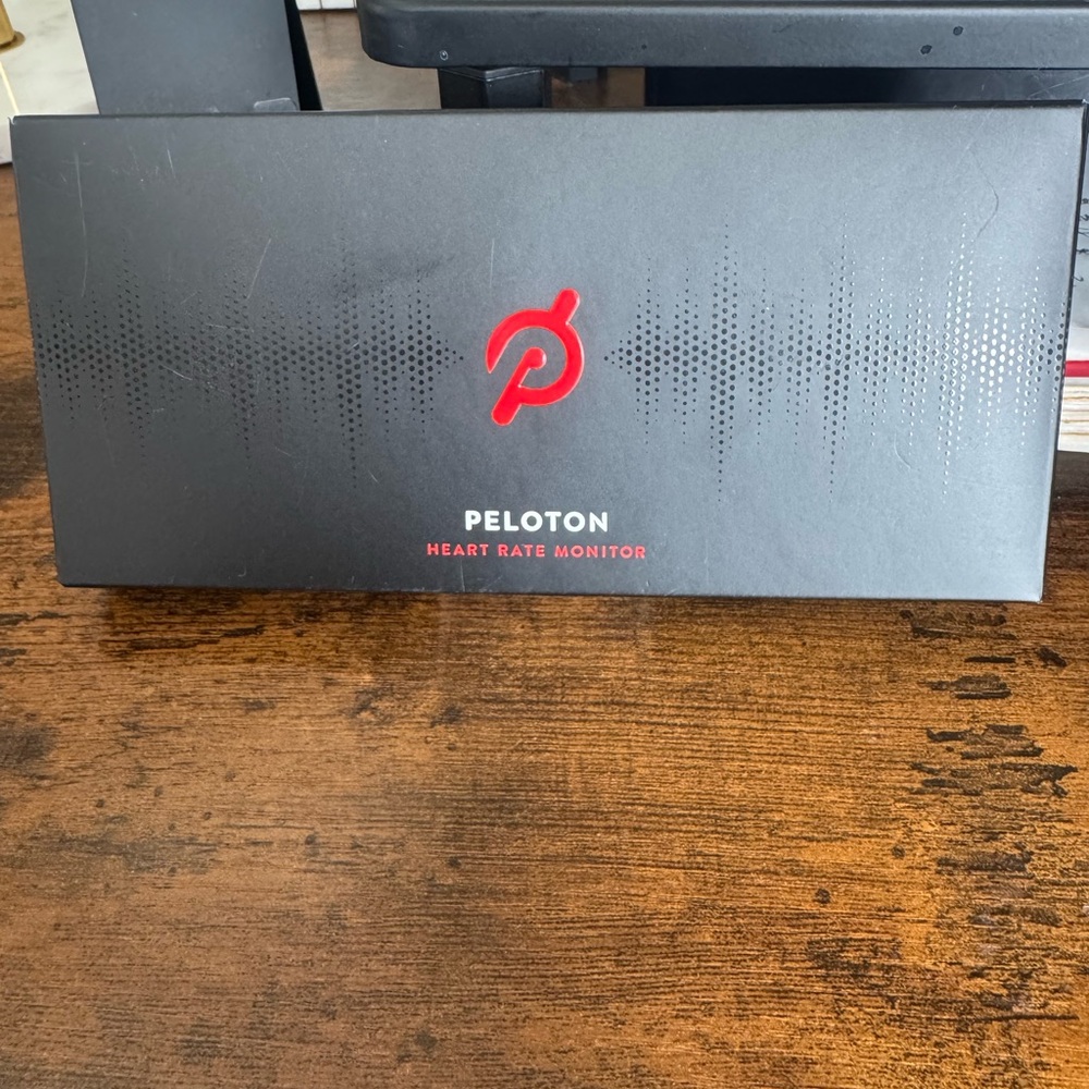 Peloton Black Heart Rate Monitor with Red Logo